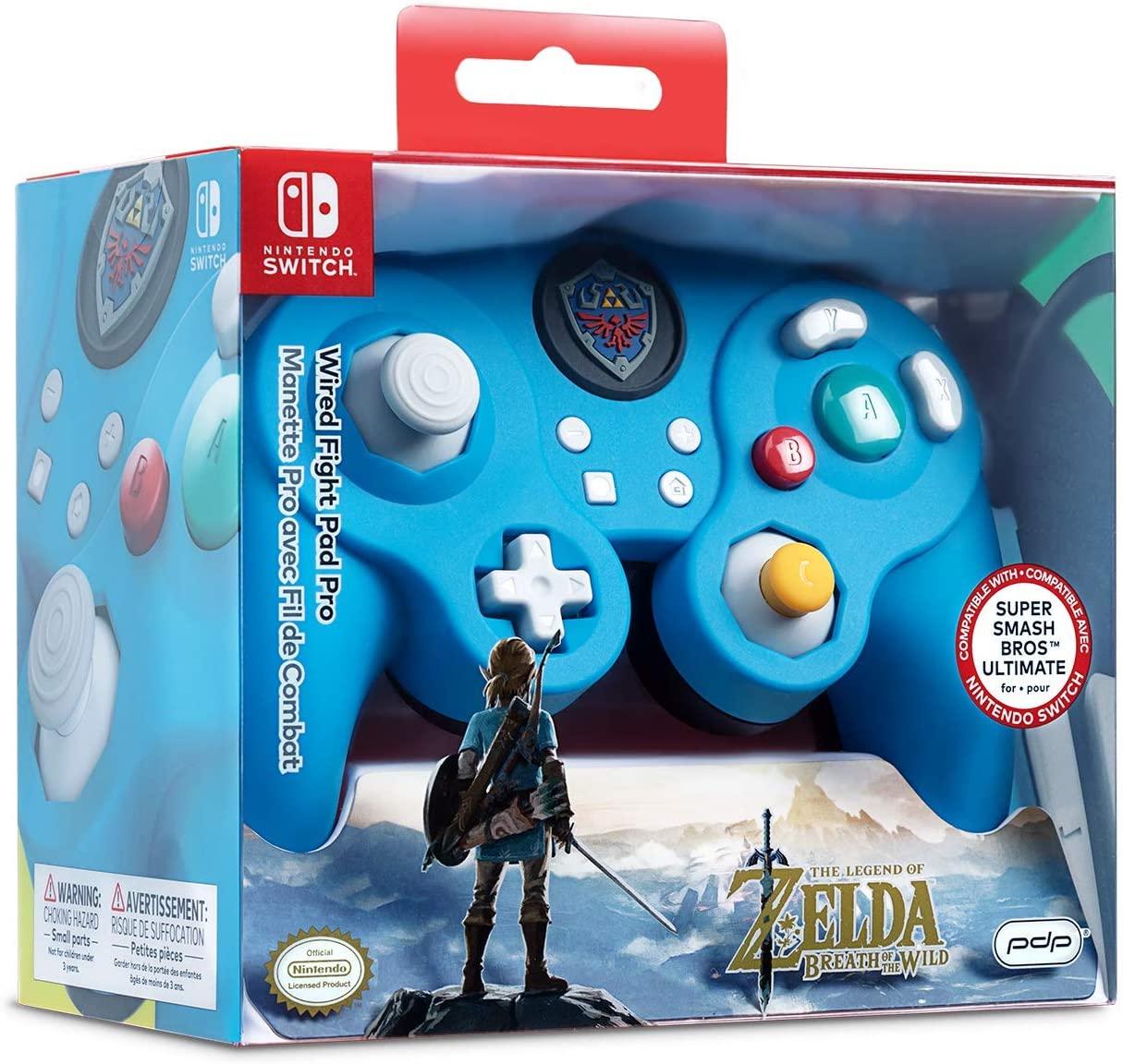 SWITCH WIRED FIGHT PAD PRO - BREATH OF THE WILD SHIELD