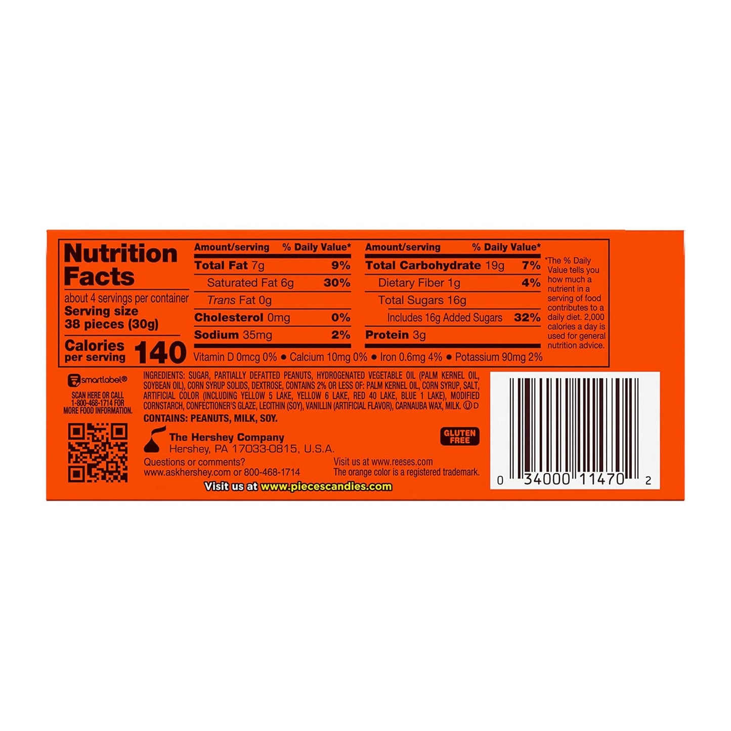 Food: Reese's Pieces - 4 oz Box
