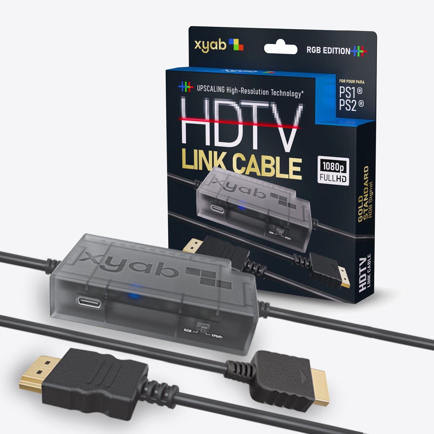 PS2: RGB+ HD Link Cable (HDTV FOR PLAYSTATION 1/2/3)