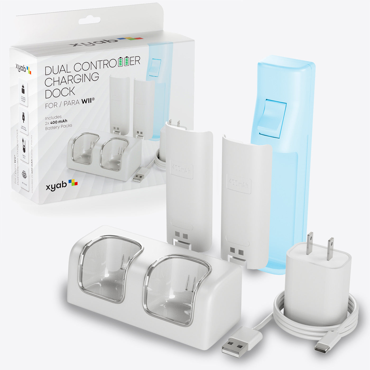 WII: Dual Controller Charging Dock