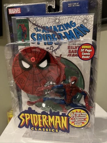 FIG: SPIDER-MAN 2001 CLASSICS SERIES 1: SPIDER AN ACTION FIGURE (TOYBIZ)