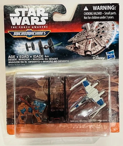 FIG: HASBRO STAR WARS THE FORCE AWAKENS MICRO MACHINE X-WING KYLO RENS SHUTTLE