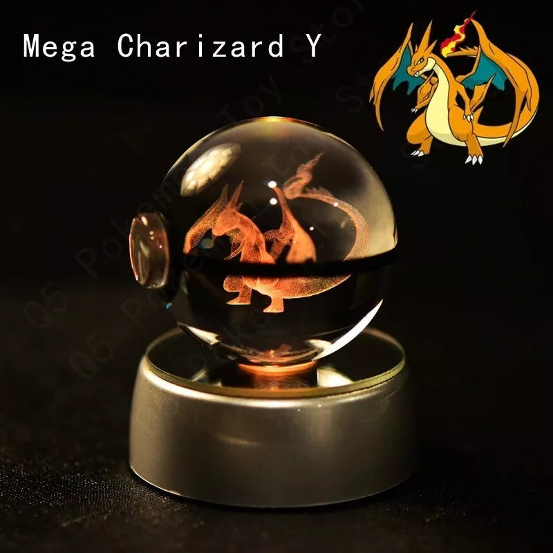 POKEMON POKEBALL 3D CRYSTAL LAMPS