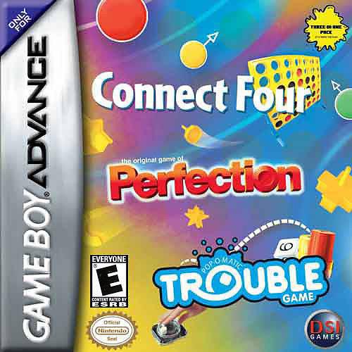 GBA: CONNECT FOUR/TROUBLE/PERFECTION