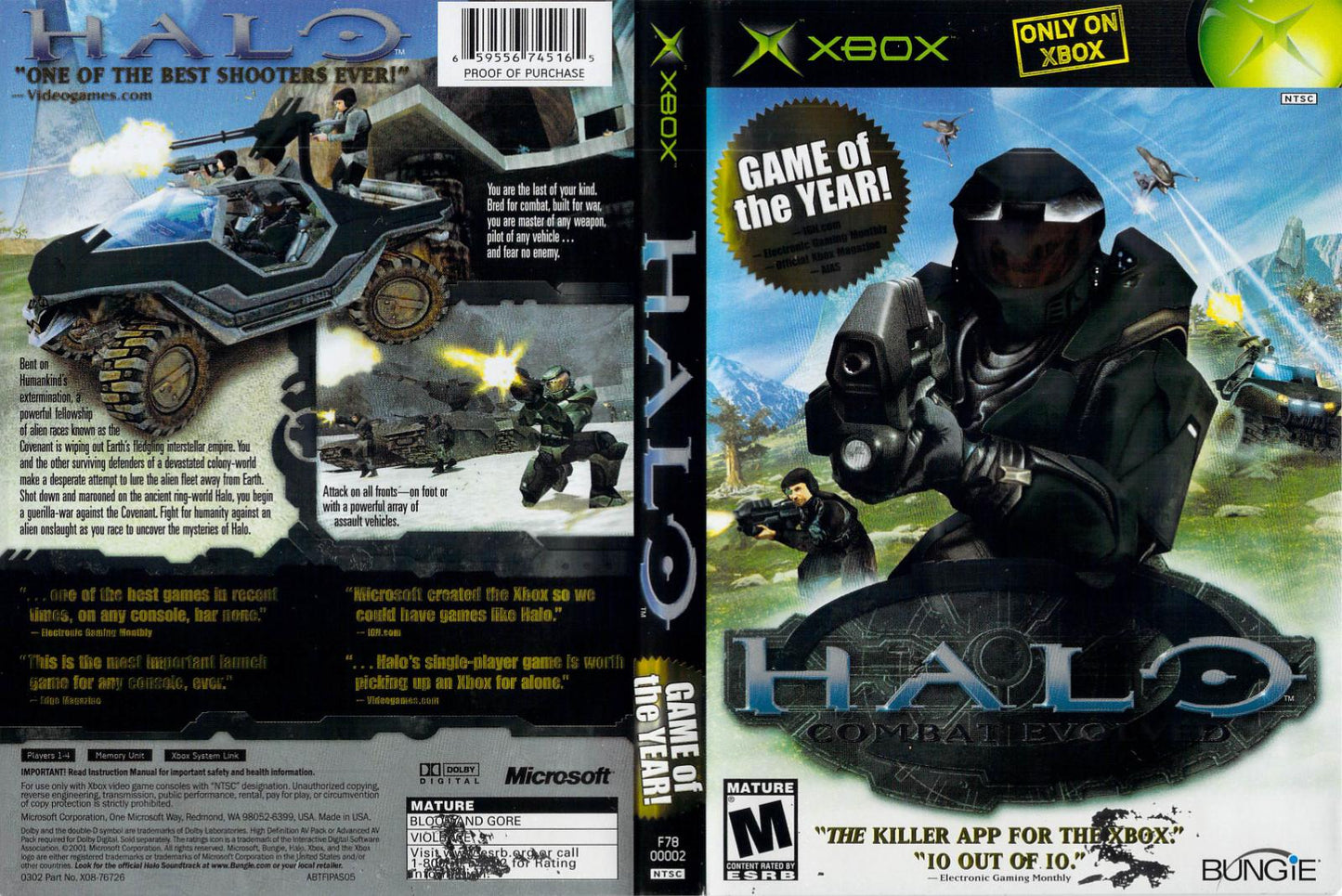 XBX: HALO: COMBAT EVOLVED [GAME OF THE YEAR]