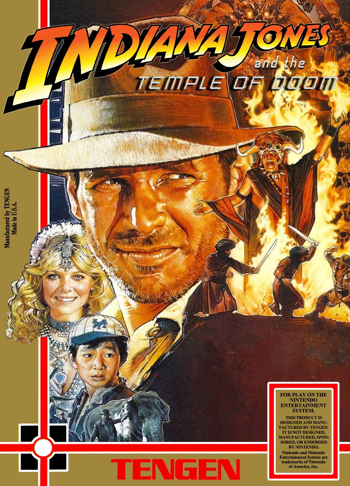 NES: INDIANA JONES AND THE TEMPLE OF DOOM [TENGEN]