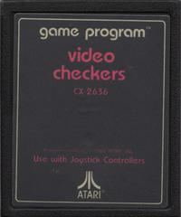2600: VIDEO CHECKERS [TEXT LABEL] - Cap'n Games, Inc.