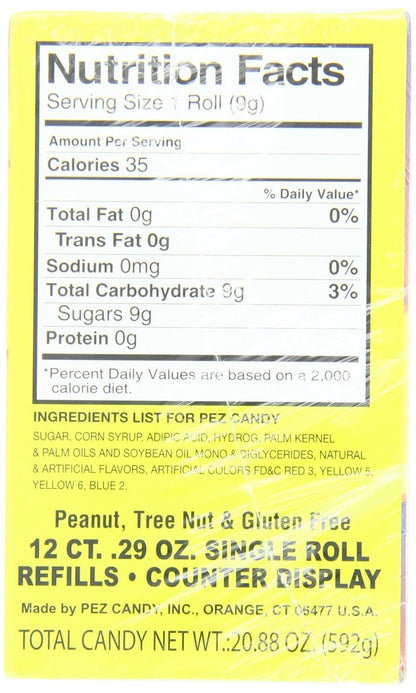 FOOD: PEZ Candy - Classic Refill Sticks
