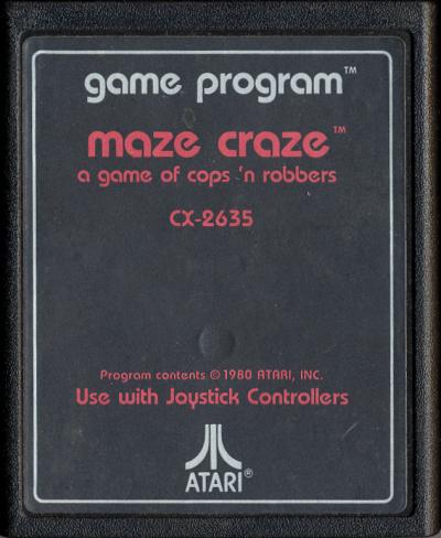 2600: MAZE CRAZE [TEXT LABEL]