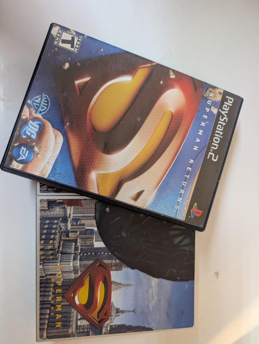 PS2: SLIM CONSOLE (SUPER MAN BUNDLE)