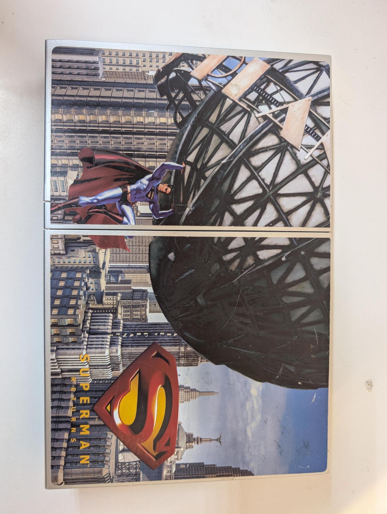 PS2: SLIM CONSOLE (SUPER MAN BUNDLE)