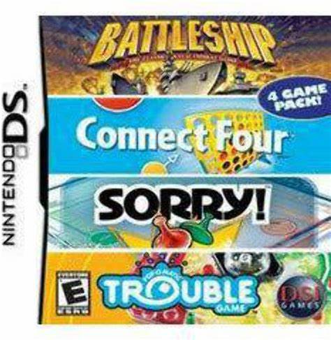 NDS: BATTLESHIP / CONNECT FOUR / SORRY / TROUBLE