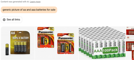 MISC: BATTERIES - ALKALINE - 5-PACK (NEW)