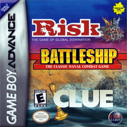 GBA: RISK / BATTLESHIP / CLUE