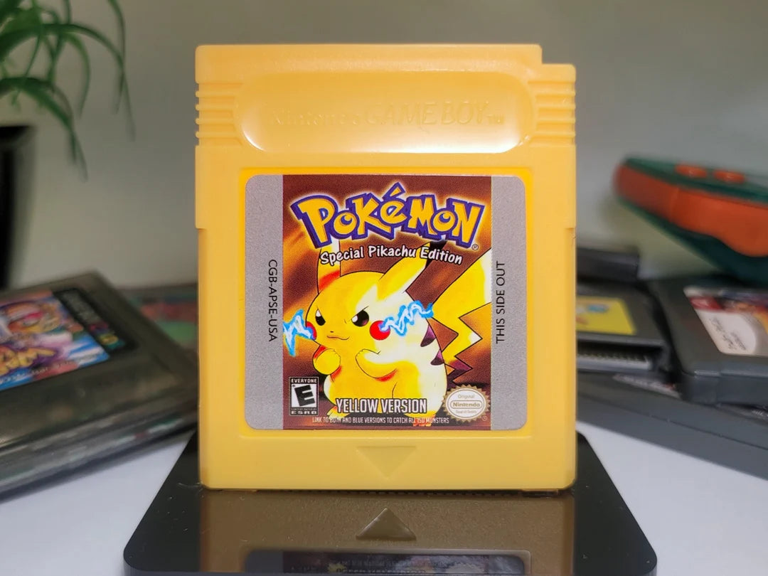 GBP: GAMEBOY POCKET WITH POKEMON YELLOW AND SHOULDER STRAP CARRY CASE