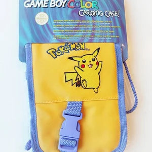 GBP: GAMEBOY POCKET WITH POKEMON YELLOW AND SHOULDER STRAP CARRY CASE
