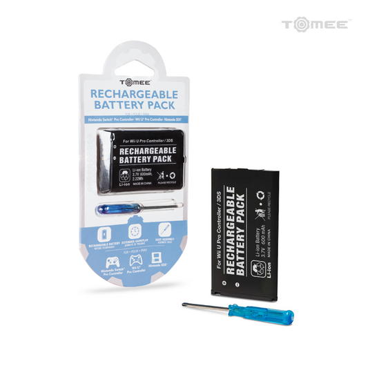 3DS/WIIU: RECHARGEABLE BATTERY PACK - TOMEE