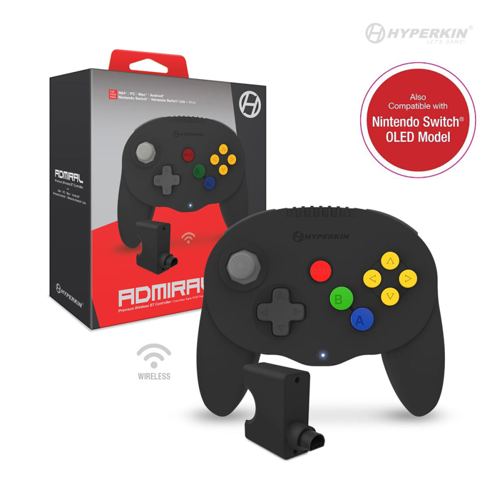 ADMIRAL PREMIUM BT CONTROLLER - N64 /SWITCH /SWITCH LITE / PC/ MAC/ ANDROID