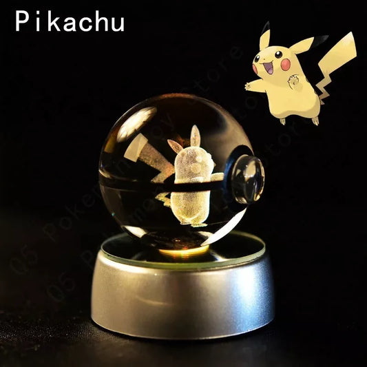 POKEMON POKEBALL 3D CRYSTAL LAMPS