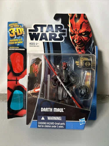 FIG: STAR WARS DARTH MAUL DISCOVER THE FORCE ACTION FIGURE W/ 3D GLASSES HASBRO