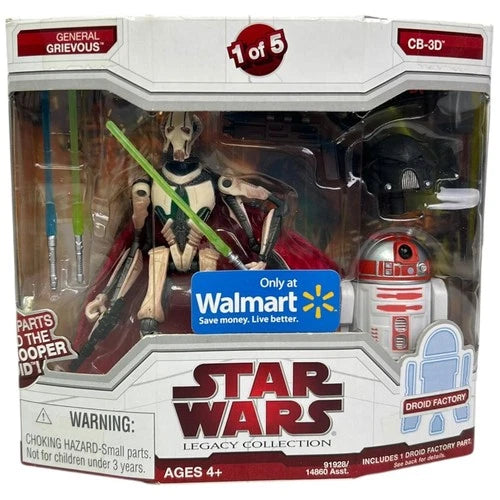 FIG: STARS WARS LEGACY COLLECTION GENERAL GRIEVOUS & CB-3D FIGURE