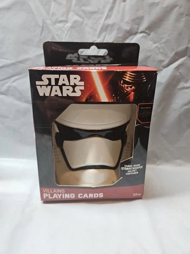 MISC: DISNEY STAR WARS VILLIAN PLAYING 52 CARD FIRST ORDER HELMET CASE