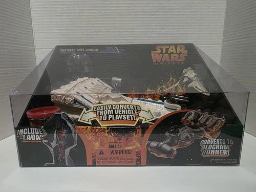 FIG: STAR WARS REVENEGE OF THE SITH MUSTAFAR DUEL BATTLE SET MICRO MACHINES