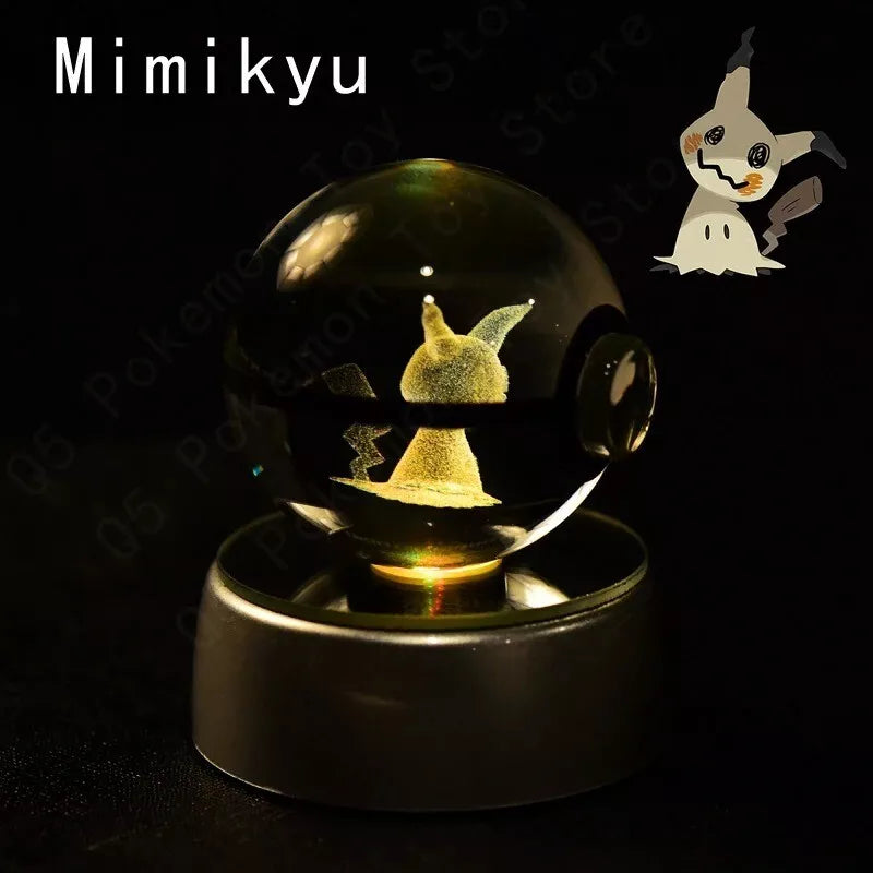 POKEMON POKEBALL 3D CRYSTAL LAMPS