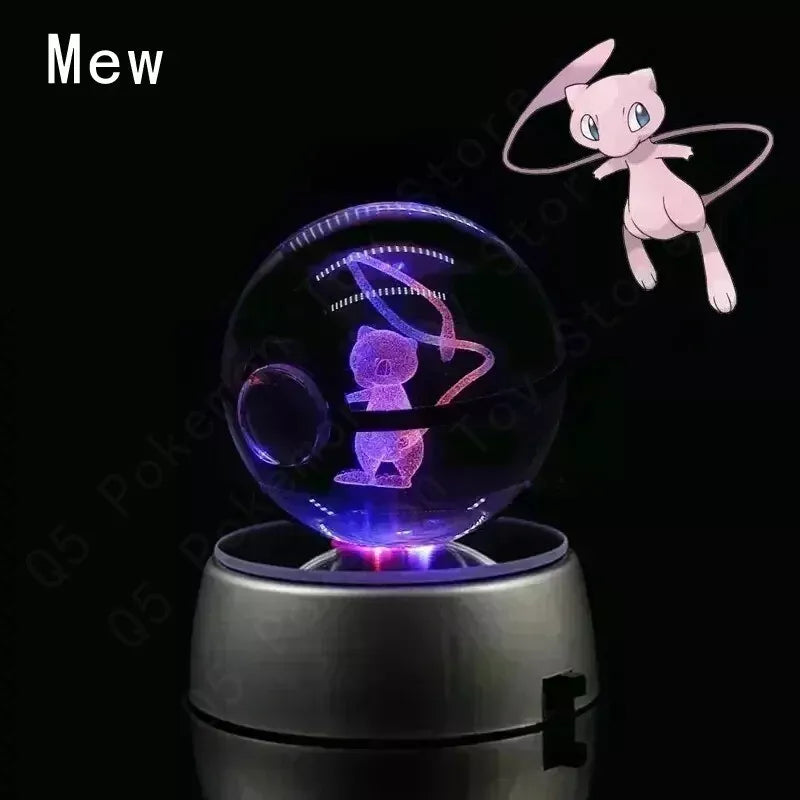 POKEMON POKEBALL 3D CRYSTAL LAMPS
