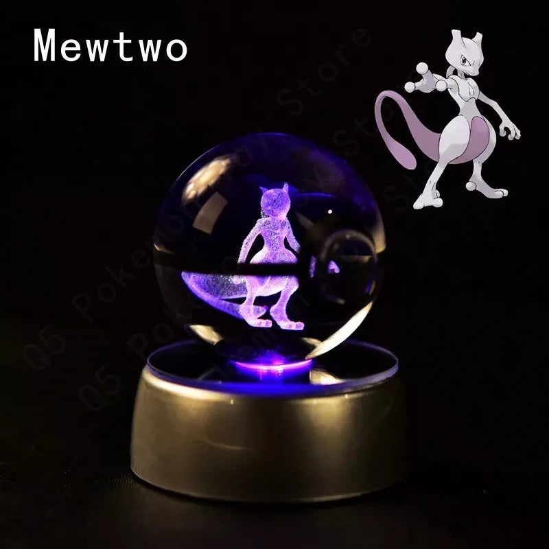 POKEMON POKEBALL 3D CRYSTAL LAMPS