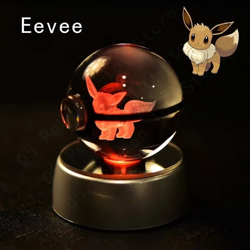 POKEMON POKEBALL 3D CRYSTAL LAMPS