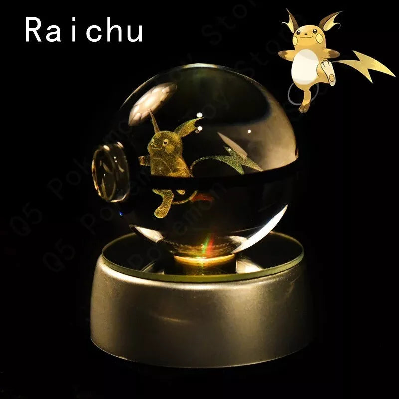 POKEMON POKEBALL 3D CRYSTAL LAMPS