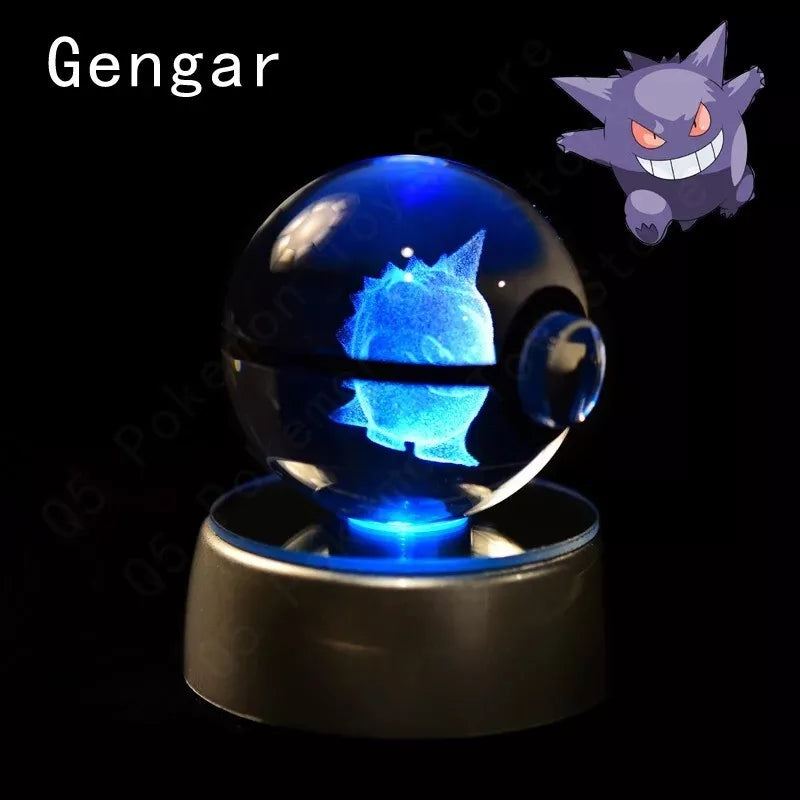POKEMON POKEBALL 3D CRYSTAL LAMPS
