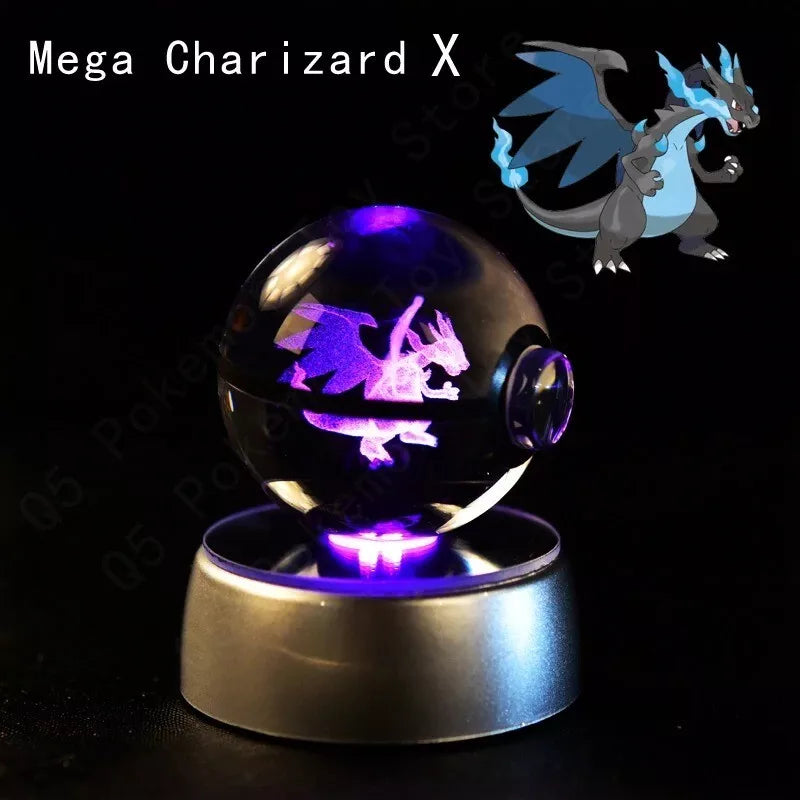 POKEMON POKEBALL 3D CRYSTAL LAMPS