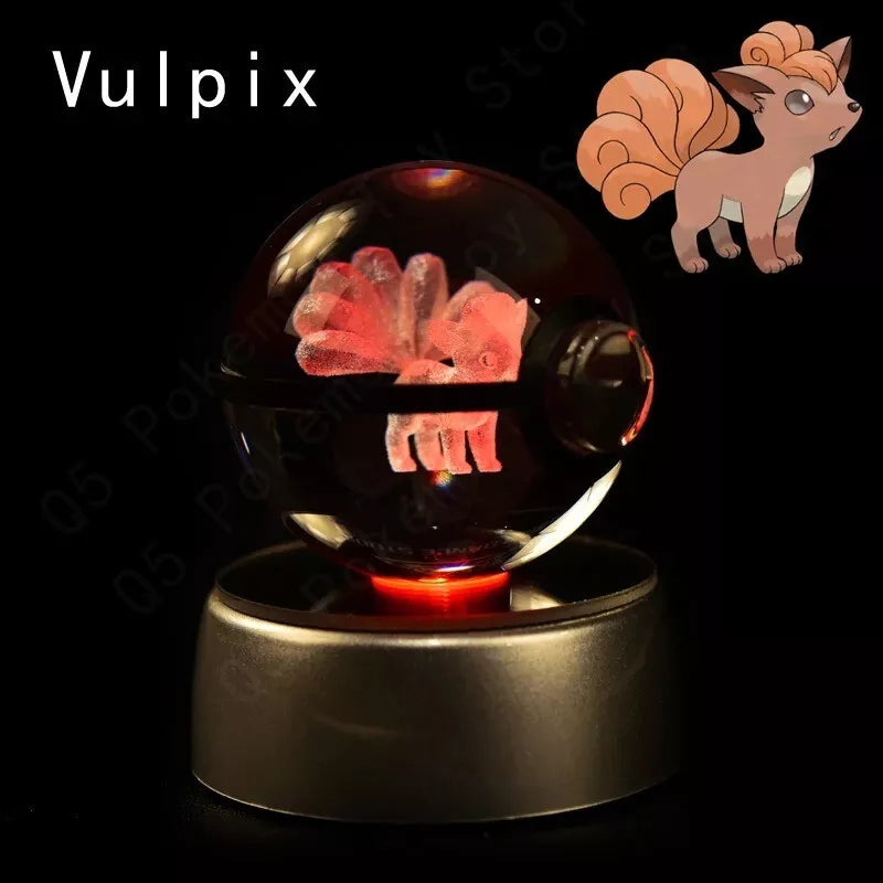 POKEMON POKEBALL 3D CRYSTAL LAMPS