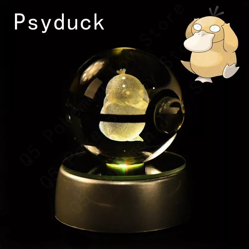 POKEMON POKEBALL 3D CRYSTAL LAMPS
