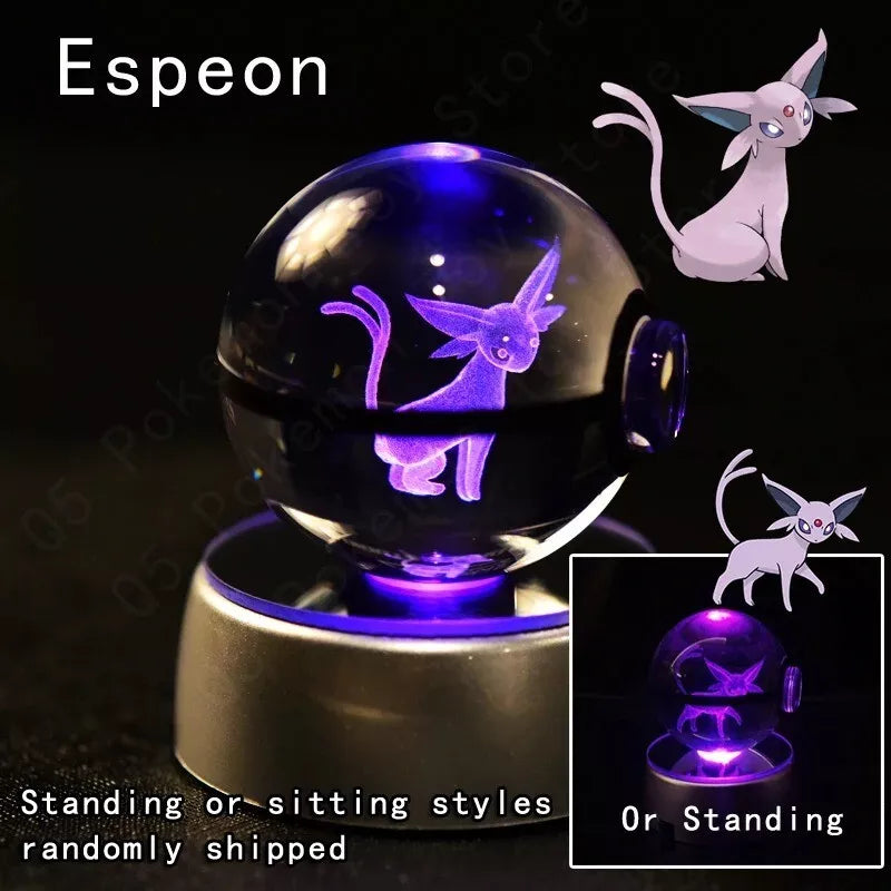 POKEMON POKEBALL 3D CRYSTAL LAMPS