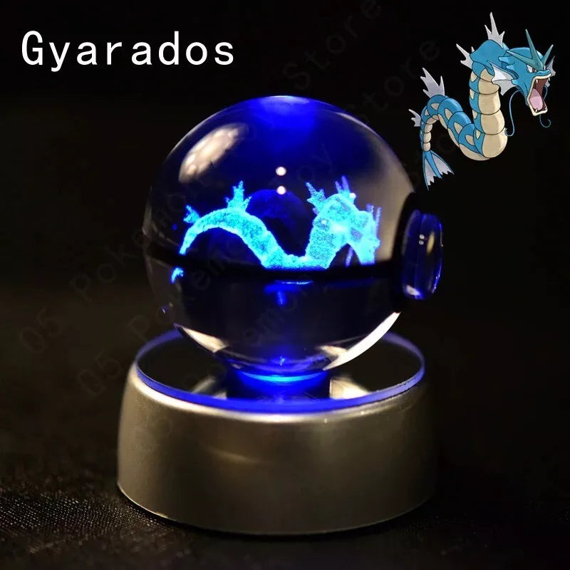 POKEMON POKEBALL 3D CRYSTAL LAMPS