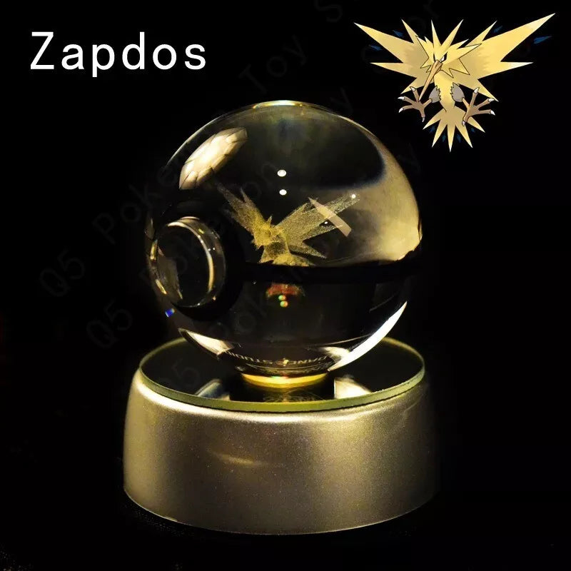 POKEMON POKEBALL 3D CRYSTAL LAMPS
