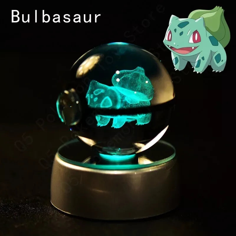 POKEMON POKEBALL 3D CRYSTAL LAMPS