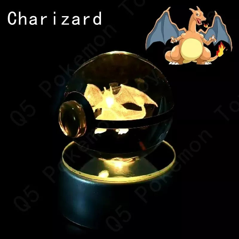 POKEMON POKEBALL 3D CRYSTAL LAMPS