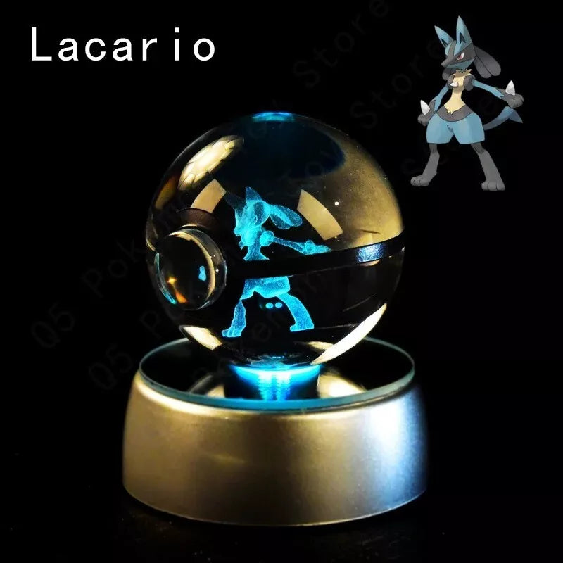 POKEMON POKEBALL 3D CRYSTAL LAMPS