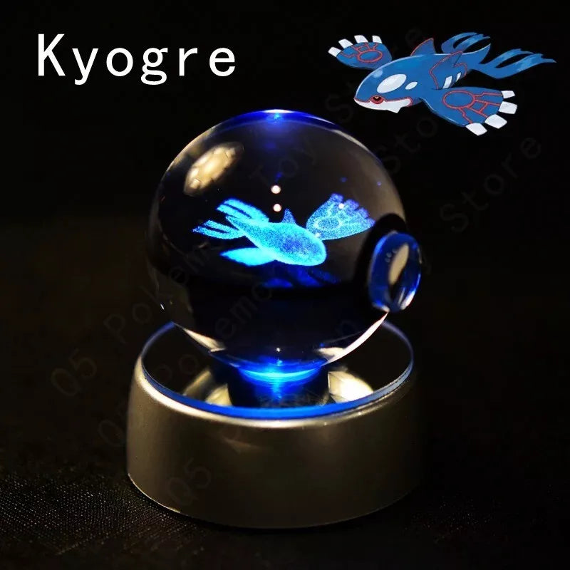 POKEMON POKEBALL 3D CRYSTAL LAMPS