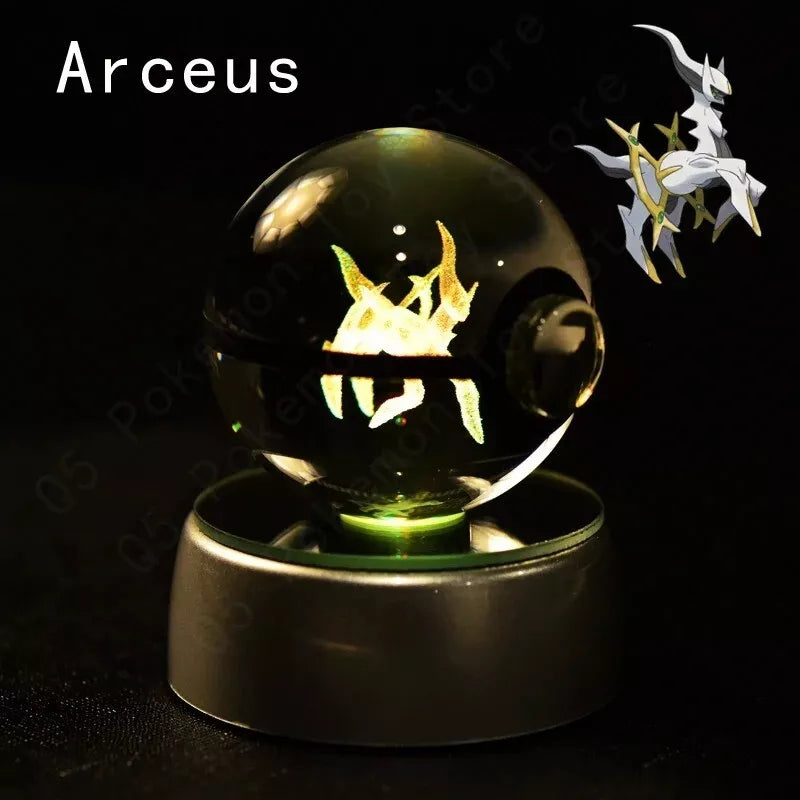 POKEMON POKEBALL 3D CRYSTAL LAMPS