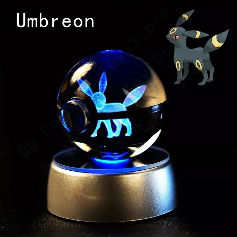 POKEMON POKEBALL 3D CRYSTAL LAMPS