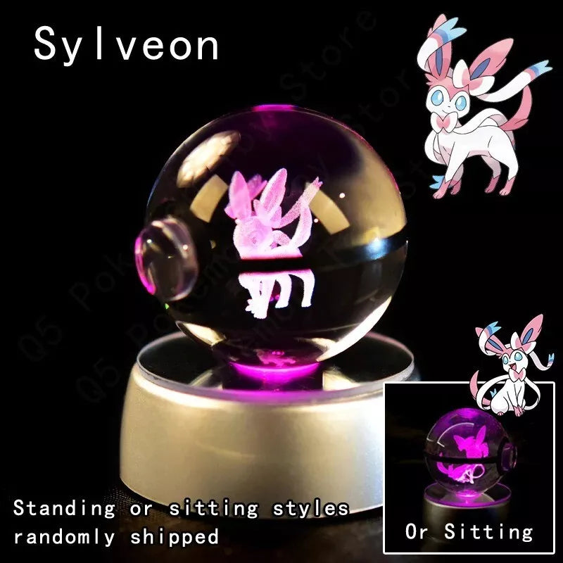 POKEMON POKEBALL 3D CRYSTAL LAMPS