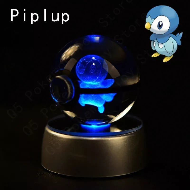 POKEMON POKEBALL 3D CRYSTAL LAMPS