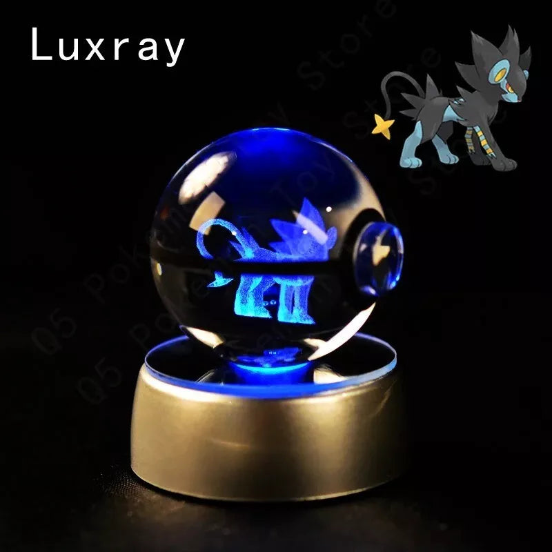 POKEMON POKEBALL 3D CRYSTAL LAMPS
