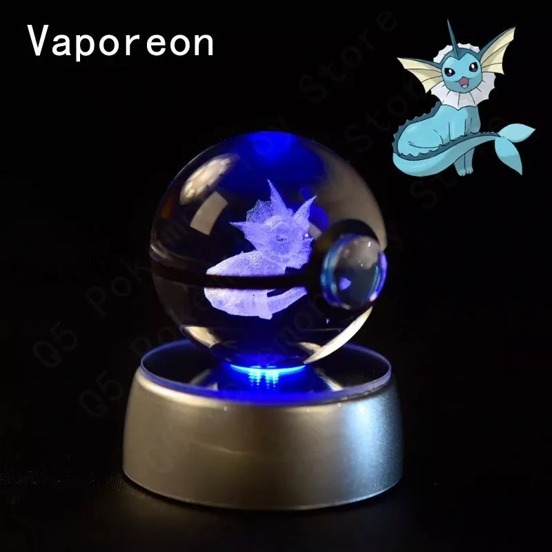 POKEMON POKEBALL 3D CRYSTAL LAMPS