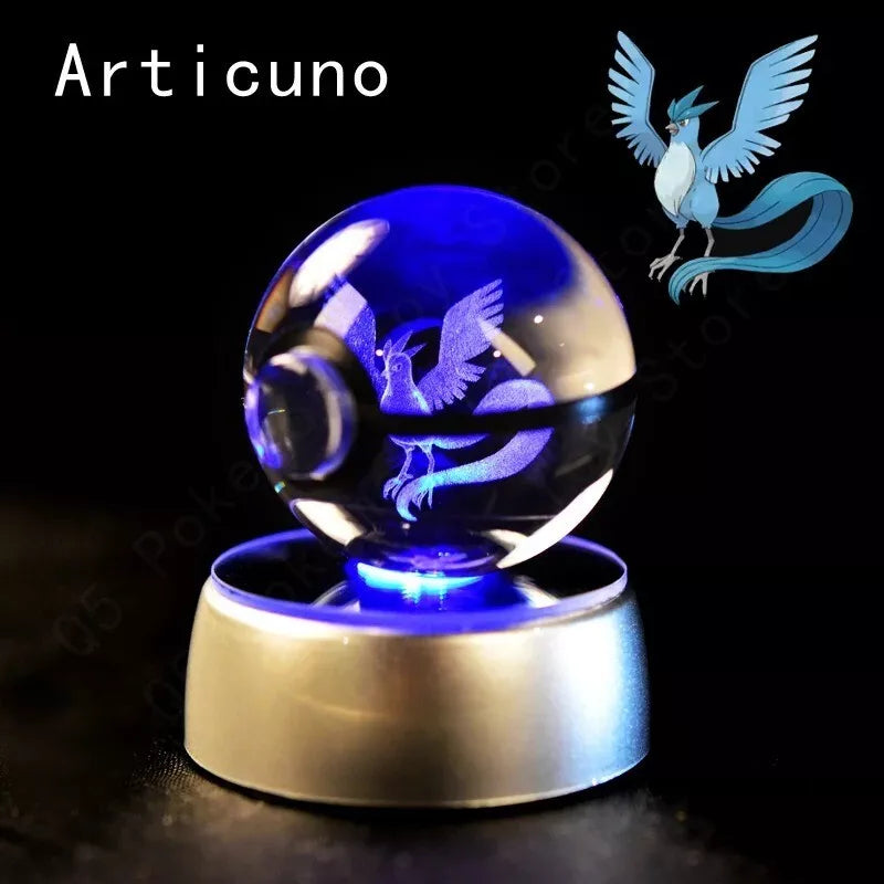 POKEMON POKEBALL 3D CRYSTAL LAMPS